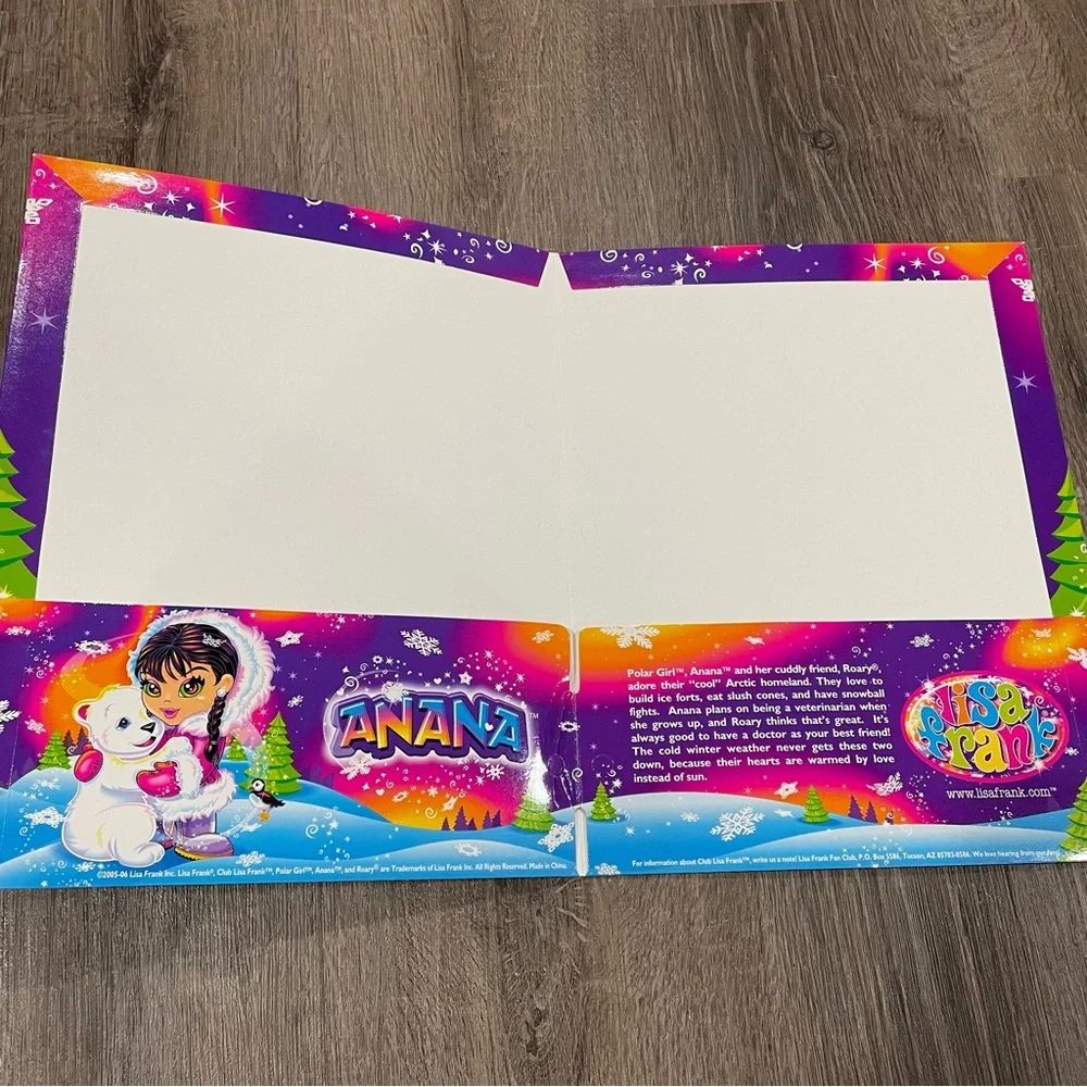 Lisa Frank Y2K Vintage Bright Colorful Folders Lot of 3 2005-2006